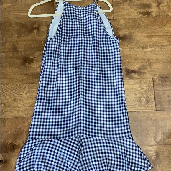 EUC Cremieux navy and white gingham dress, size XS - Picture 4 of 5